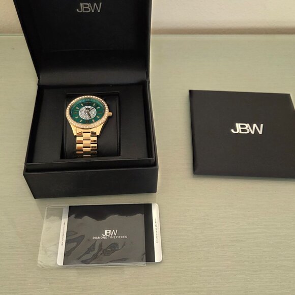 JBW Mondrian Women's Green Dial Diamond Watch - Picture 3 of 9
